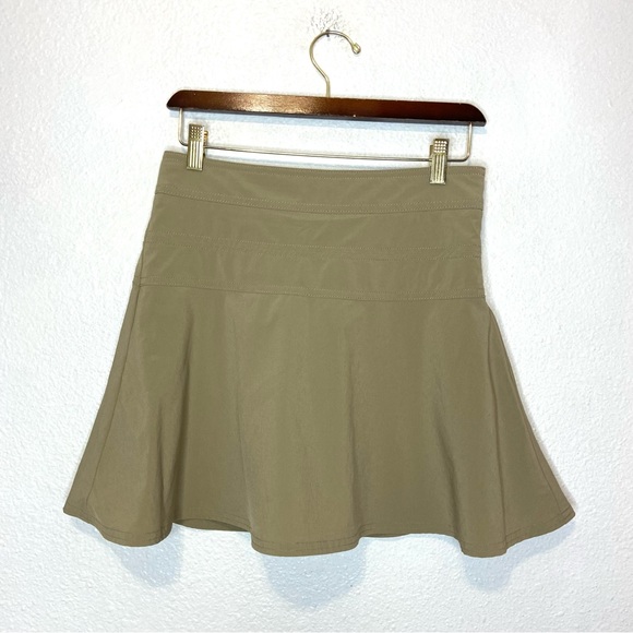 Athleta Dresses & Skirts - Athleta Tan Beige All Day Skort Skirt with Shorts 2